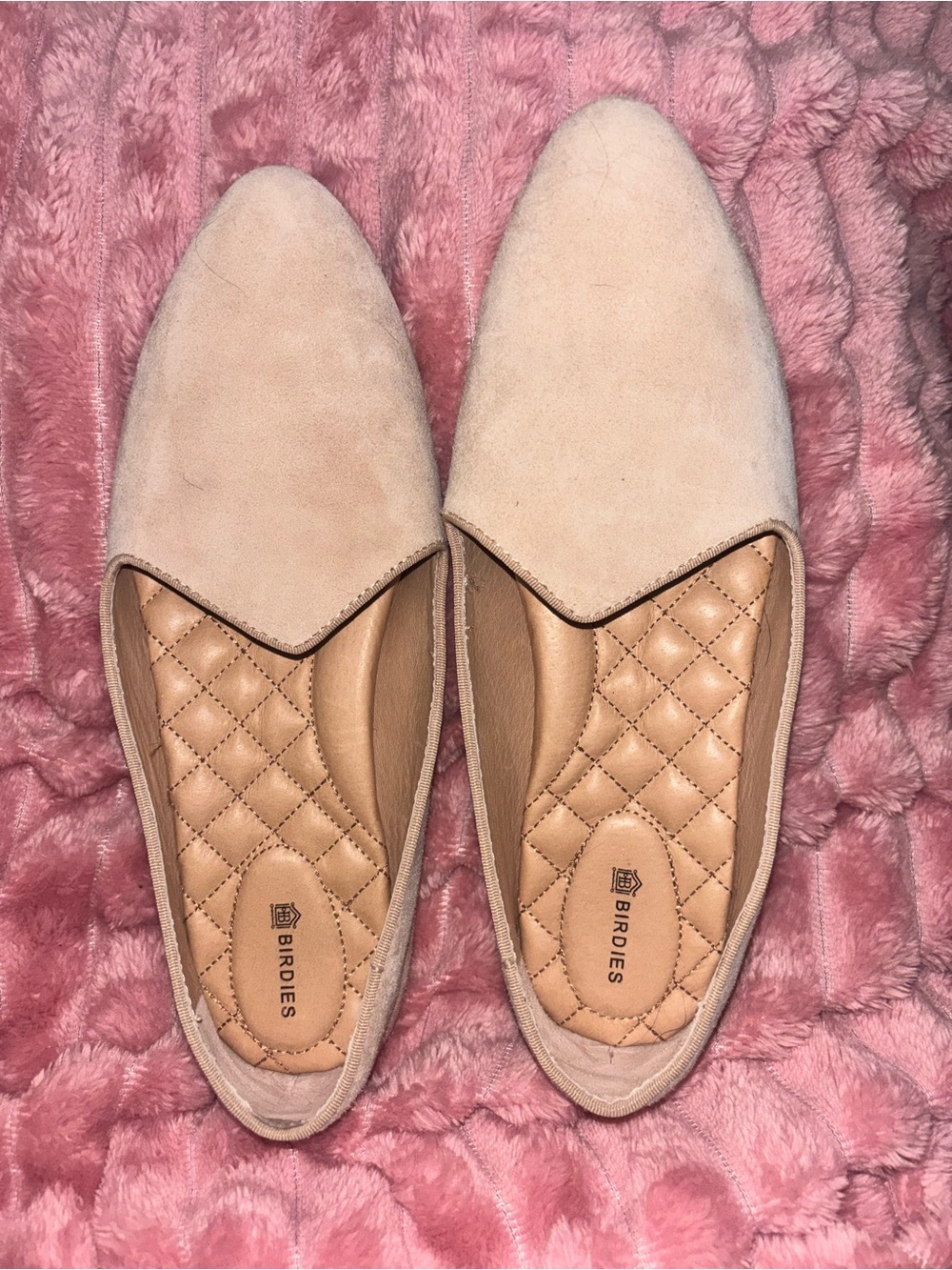 Birdies Beige Suede The Heron Loafers